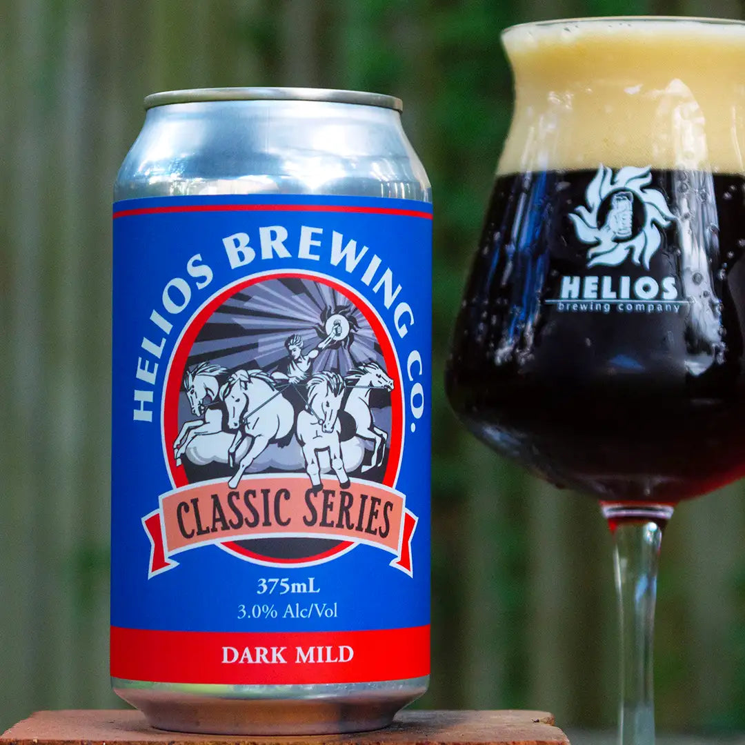 helios brewing dark mild can